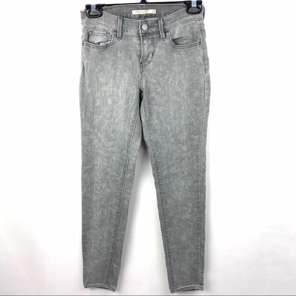 LEVI’S 710 supper skinny grey jeans size 25